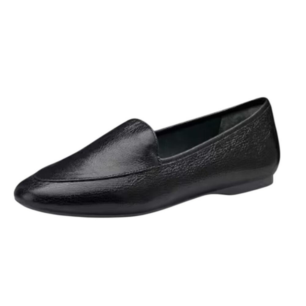 Birdies Womens The Vesper Flats US 12 EU 42.5 Black Leather EUC